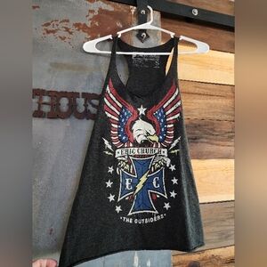 Eric Church Women's Black Graphic Racerback Tank Top